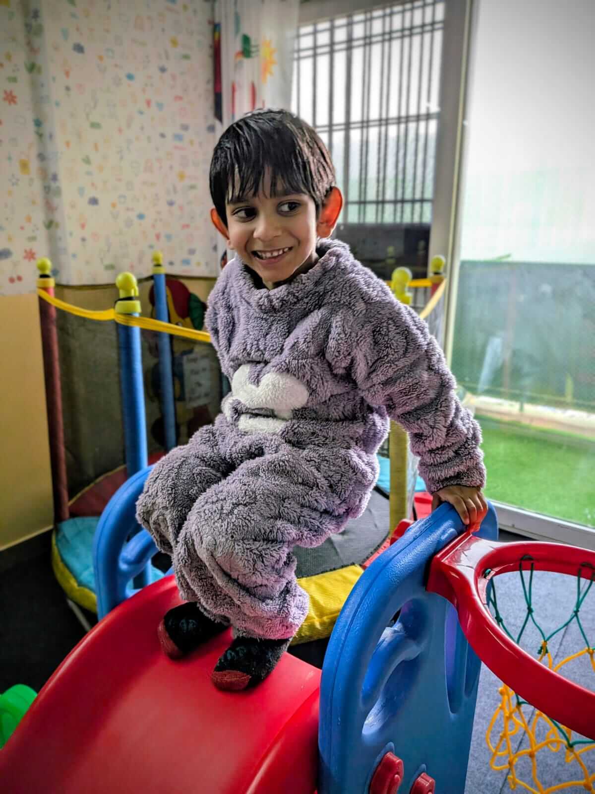 Children playing educational games