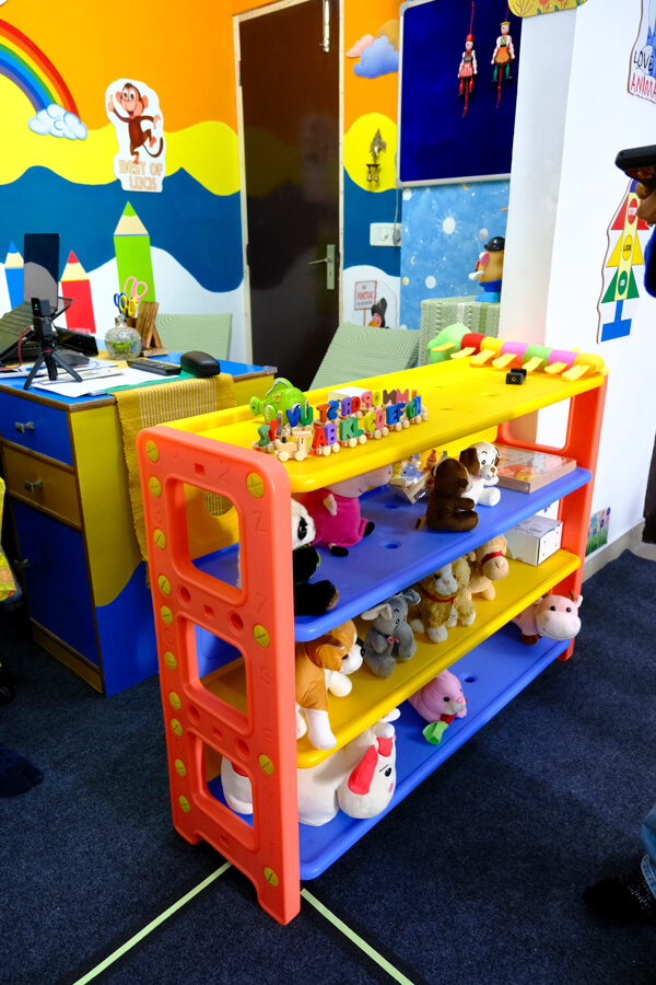 Children playing educational games