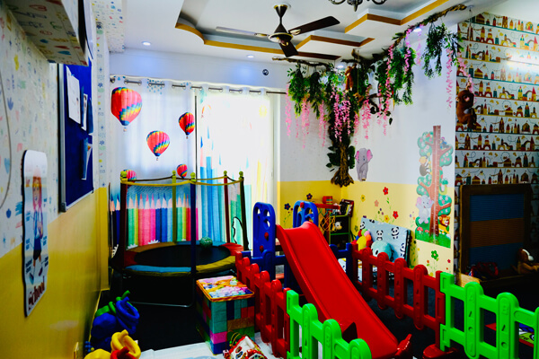 Children playing educational games