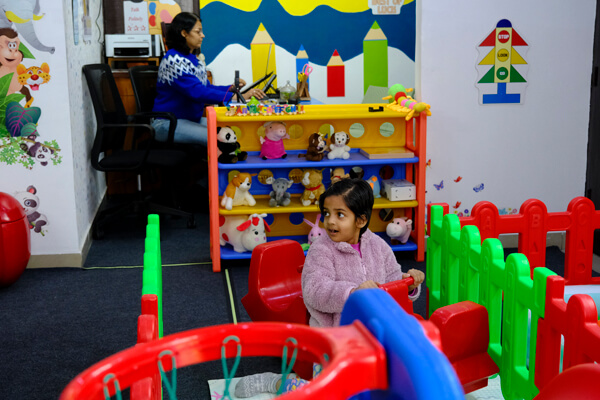 Children playing educational games